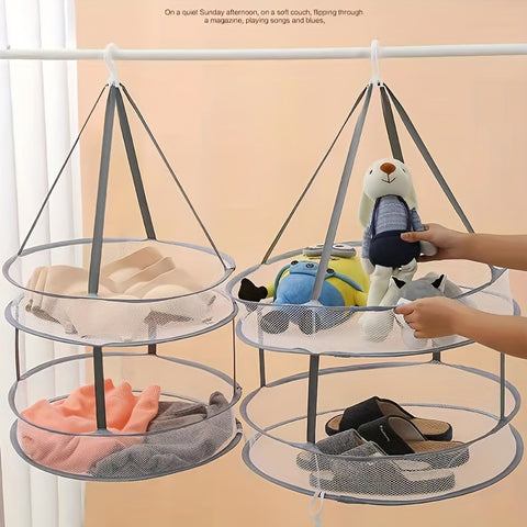 Foldable Laundry Drying Net Anti Deformation Mesh for Sweaters, Lingerie & Delicates