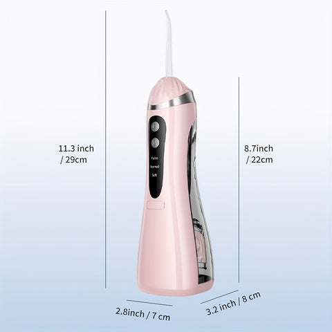 Portable Cordless Water Flosser 3 Modes Oral Irrigator for Teeth & Gums, Travel & Home Use