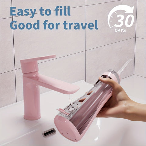 Portable Cordless Water Flosser 3 Modes Oral Irrigator for Teeth & Gums, Travel & Home Use