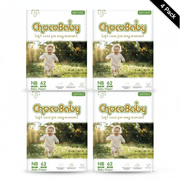4 Packs Ultra Absorbent Baby Diapers Triple Leak Guard & Soft