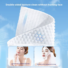 Cloud-Soft Disposable Facial Towels - Ultra-Gentle, 100% Cotton Dry Wipes for Daily Cleansing