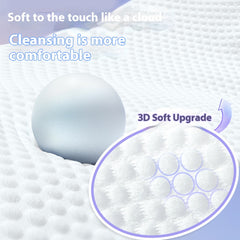 Cloud-Soft Disposable Facial Towels - Ultra-Gentle, 100% Cotton Dry Wipes for Daily Cleansing