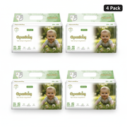 4 Packs Ultra Absorbent Baby Diapers Triple Leak Guard & Soft