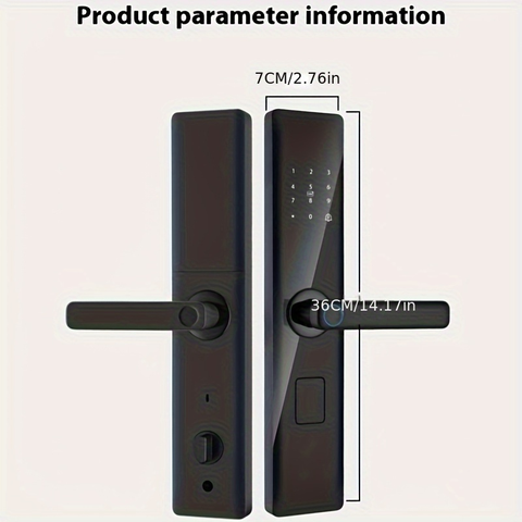Fingerprint Smart Door Lock Semi Automatic Auto Lock, Keypad/App Access, Anti Tamper