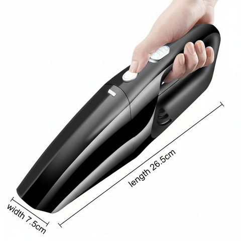 Mini Handheld Car Vacuum  High Power Suction, Compact & Lightweight for Auto Detailing