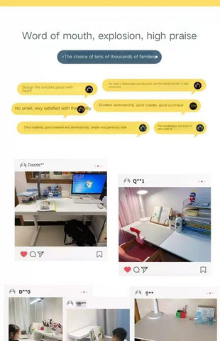 Kids Home Study Desk – Multifunctional School Writing Desk with Kid-Friendly Seating, Spacious Surface & Ergonomic Design for Boys and Girls Bedroom or Study Room