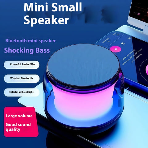 Mini Portable Bluetooth Speaker  Pocket‑Sized Wireless Speaker with Big Sound, Travel Ready