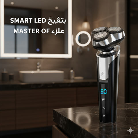 Digital Display Electric Shaver for Men  3D Floating Heads, USB Rechargeable, Smart LCD