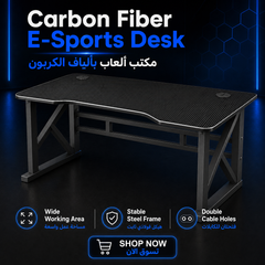 Large Modern Black Computer Gaming Desk - 01 hero