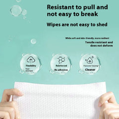 Extra-Large Disposable Facial Towels, Hanging Design & Lint-Free, Pure Cotton for Makeup Removal, 150-Count Ultra-Large Pack.