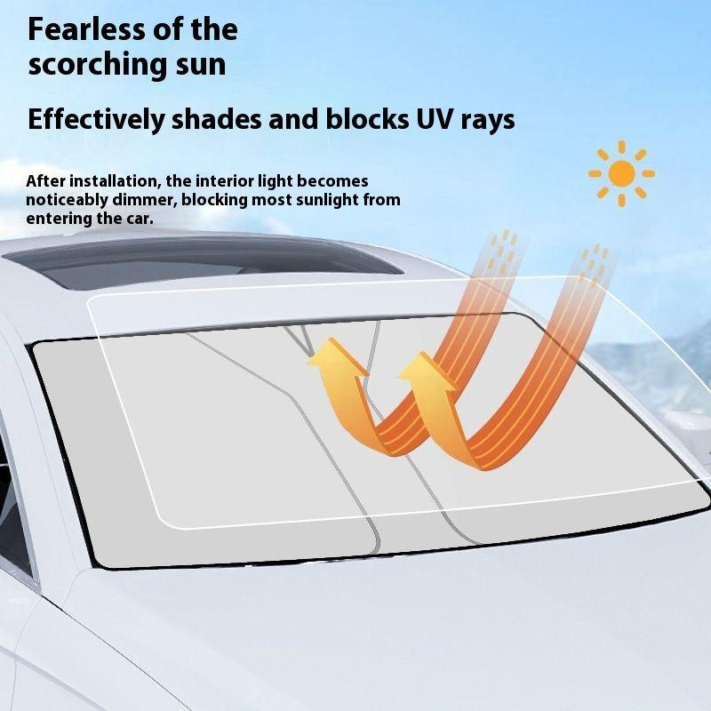 Retractable Windshield Sunshade Foldable Car Sun Visor
