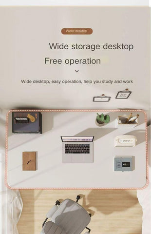 Kids Home Study Desk – Multifunctional School Writing Desk with Kid-Friendly Seating, Spacious Surface & Ergonomic Design for Boys and Girls Bedroom or Study Room