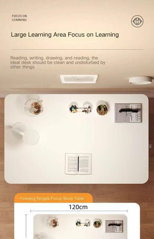 Kids Home Study Desk – Multifunctional School Writing Desk with Kid-Friendly Seating, Spacious Surface & Ergonomic Design for Boys and Girls Bedroom or Study Room