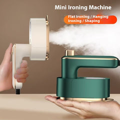 Portable Handheld Garment Steamer - Fast-Heating with Ceramic Soleplate for Travel & Home Use