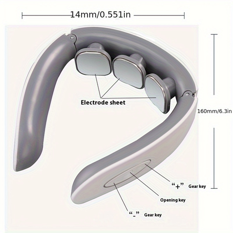 Rechargeable Electric Pulse Neck Massager Smart TENS Therapy for Neck & Shoulder Relief