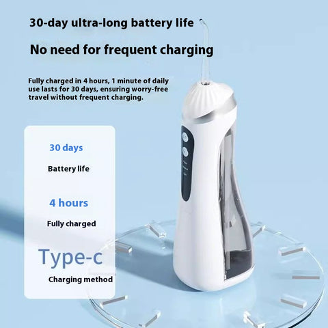 Portable Cordless Water Flosser 3 Modes Oral Irrigator for Teeth & Gums, Travel & Home Use