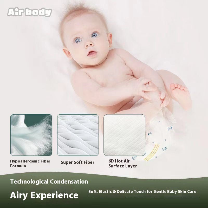 4 Packs Ultra Absorbent Baby Diapers Triple Leak Guard & Soft