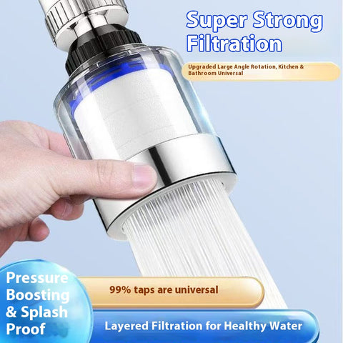 360° Swivel Anti Splash Faucet Aerator High Pressure, Water Saving Nozzle for Kitchen & Bathroom