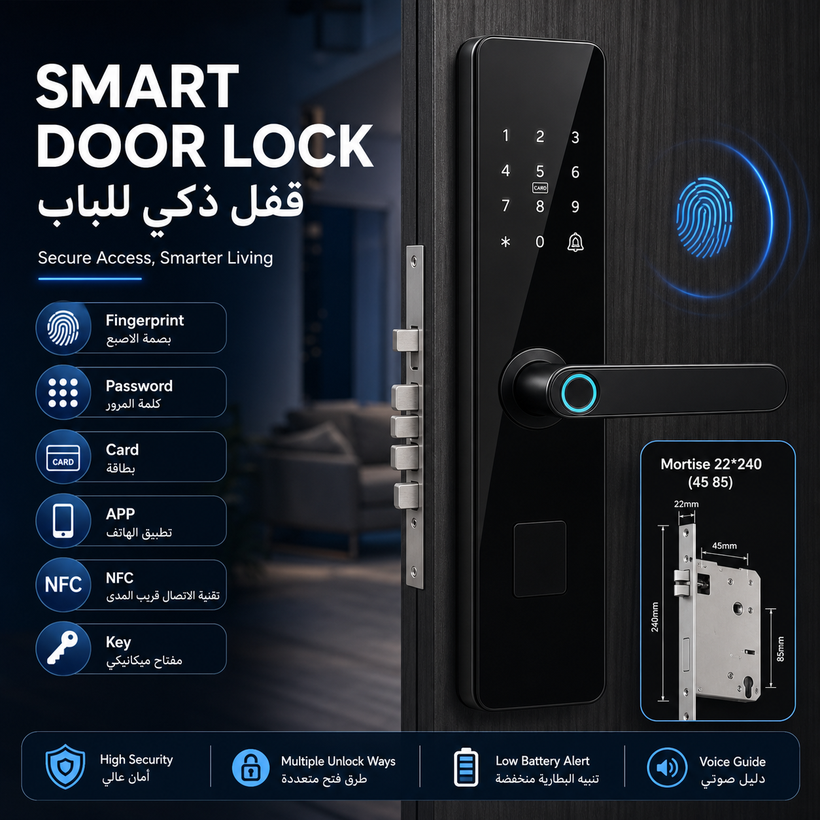 Fully Automatic 3D Face Smart Door Lock - 01 hero pagegen