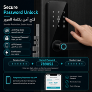 Fully Automatic 3D Face Smart Door Lock - 05 password pagegen