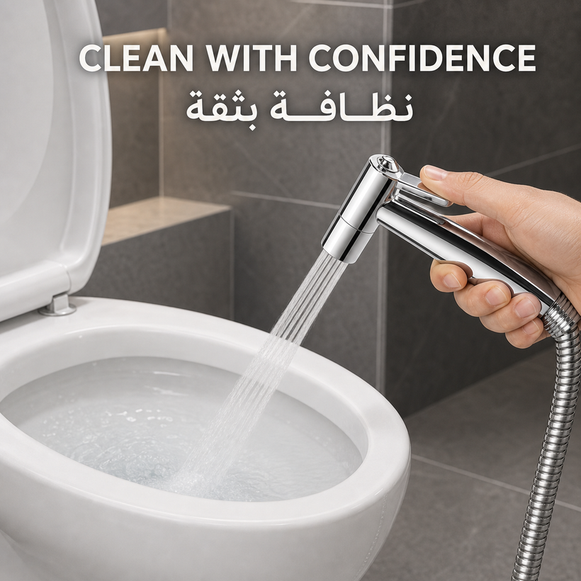 Handheld Bidet Sprayer for Toilet 304 Stainless Steel - 02 lifestyle pagegen
