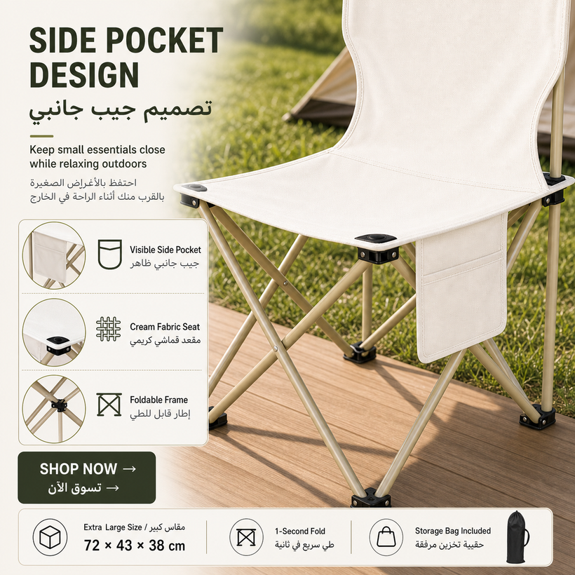 Heavy-Duty Folding Fishing & Camping Chair - 04 detail 01 pagegen