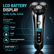 Digital Display Electric Shaver for Men 3D Floating Heads - 06 detail 03 pagegen