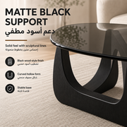 Modern Coffee Table with Black Marble-Like Top - 05 detail 02 pagegen