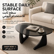 Modern Coffee Table with Black Marble-Like Top - 06 detail 03 pagegen