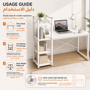 Spacious Modern Writing Desk - 10 usage guide