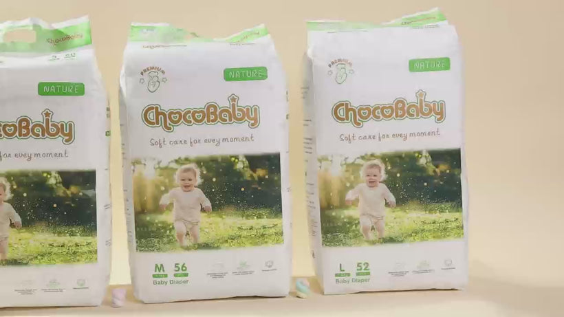 4 Packs Ultra Absorbent Baby Diapers Triple Leak Guard & Soft