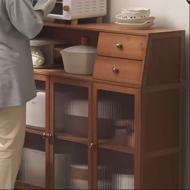 Modern Kitchen Sideboard & Wall-Mounted Storage Cabinet