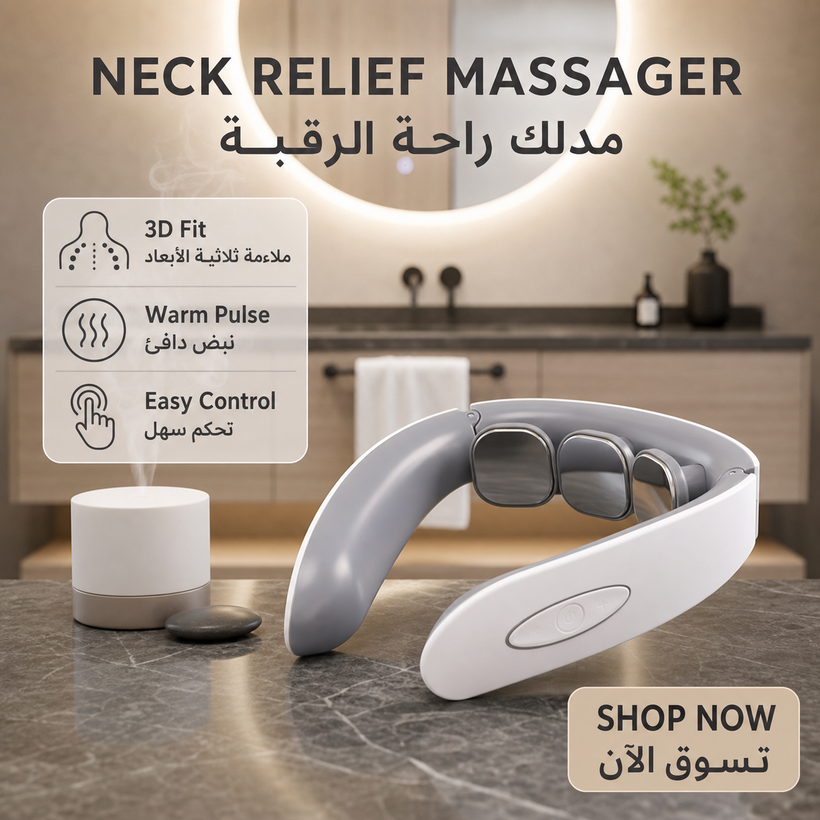Rechargeable Electric Pulse Neck Massager Smart TENS Therapy - 01 hero pagegen