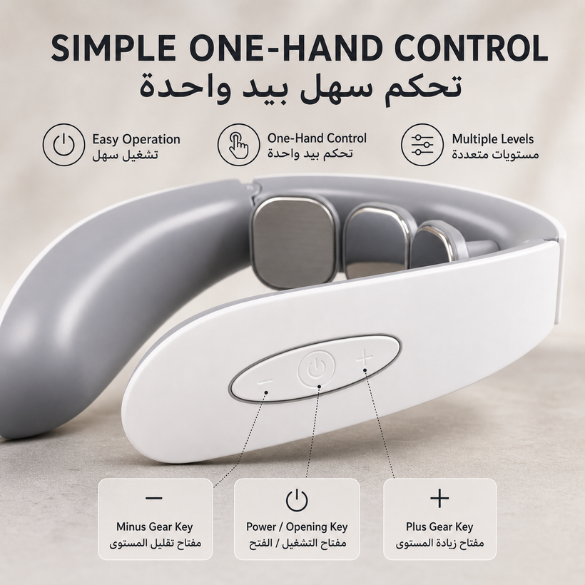 Rechargeable Electric Pulse Neck Massager Smart TENS Therapy - 06 detail 03 pagegen