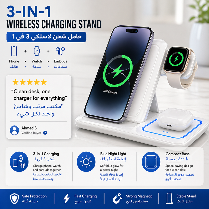 150W 6 in 1 GaN Fast Charger (UK) 2× USB-C + 4× USB-A - 07 detail 04